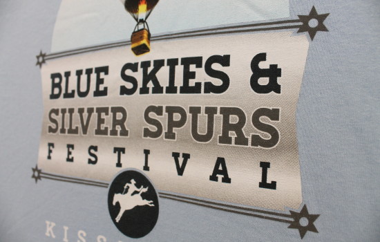 experience kissimmee blue skies and silver spurs festival t-shirt by impressions printing