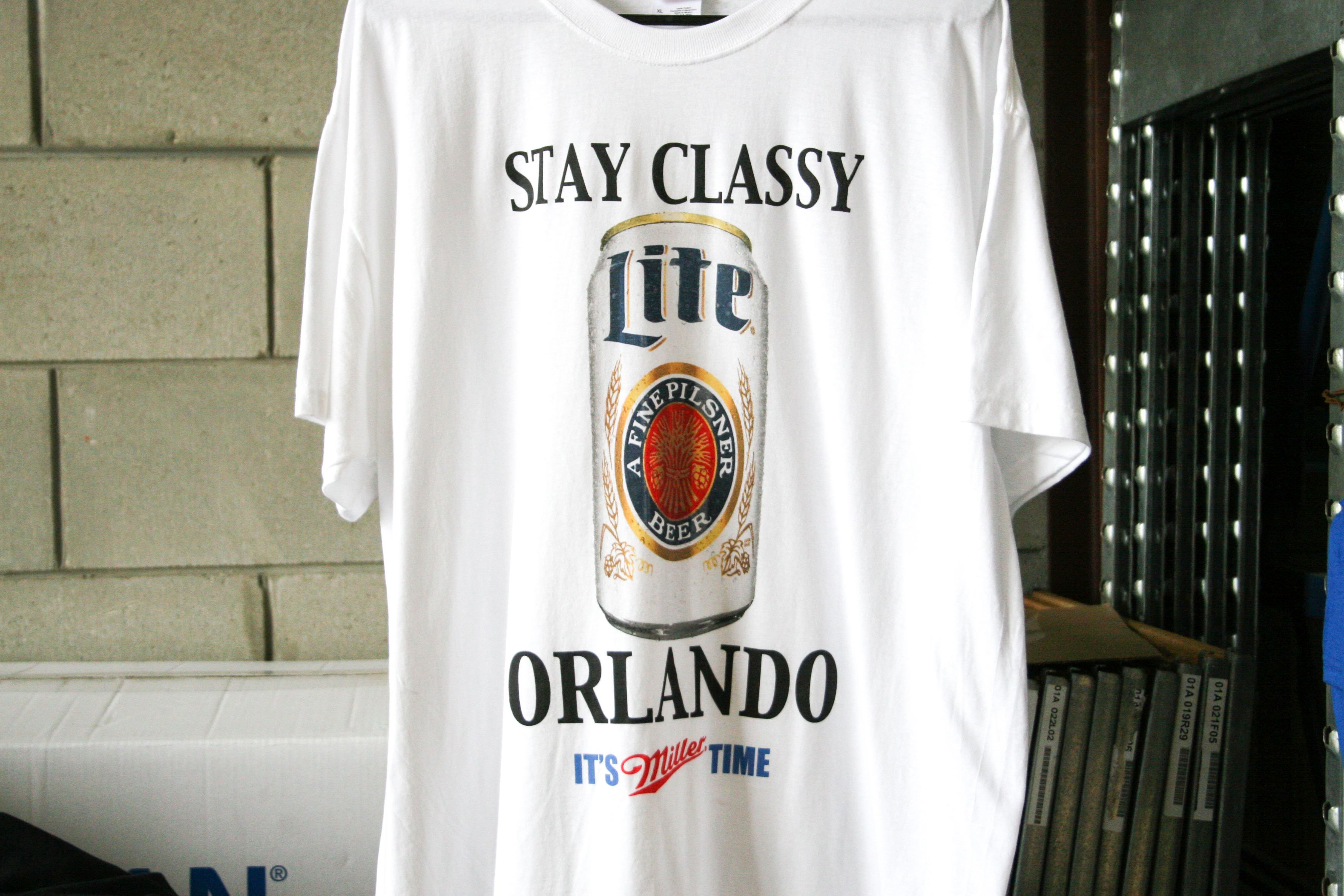 miller light custom t-shirt printing by impressionz printing