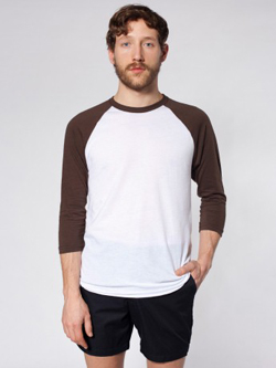 American Apparel - BB453 - White/Brown