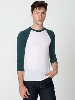 American Apparel - BB453 - White/Forest