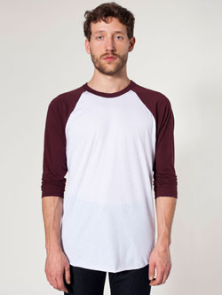 American Apparel - BB453 - White/Truffle