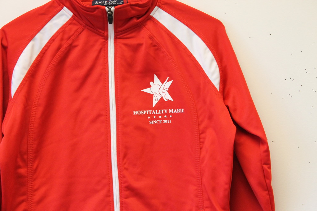 athletic printing for hospitality marie by Impressionz Printing
